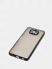 Черный чехол для Xiaomi Poco X3 матовый пластиковый Сяоми Поко Х3