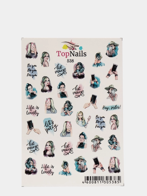 Слайдер/Top Nails/(водные наклейки) для дизайна ногтей. На любой фон