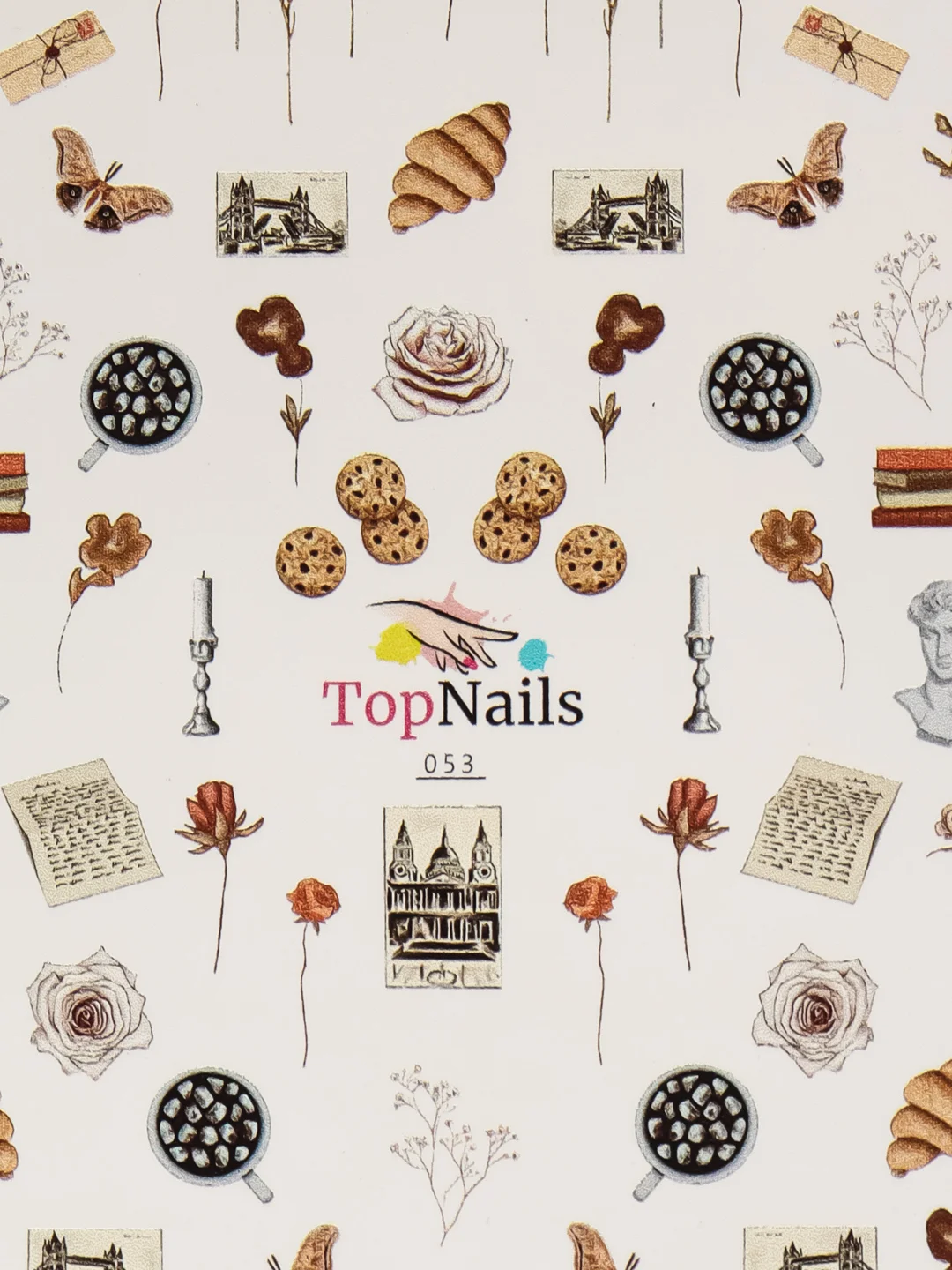 Слайдер/Top Nails/(водные наклейки) для дизайна ногтей. На любой фон