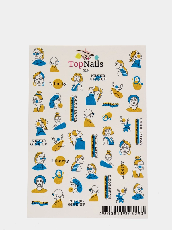 Слайдер/Top Nails/(водные наклейки) для дизайна ногтей. На любой фон