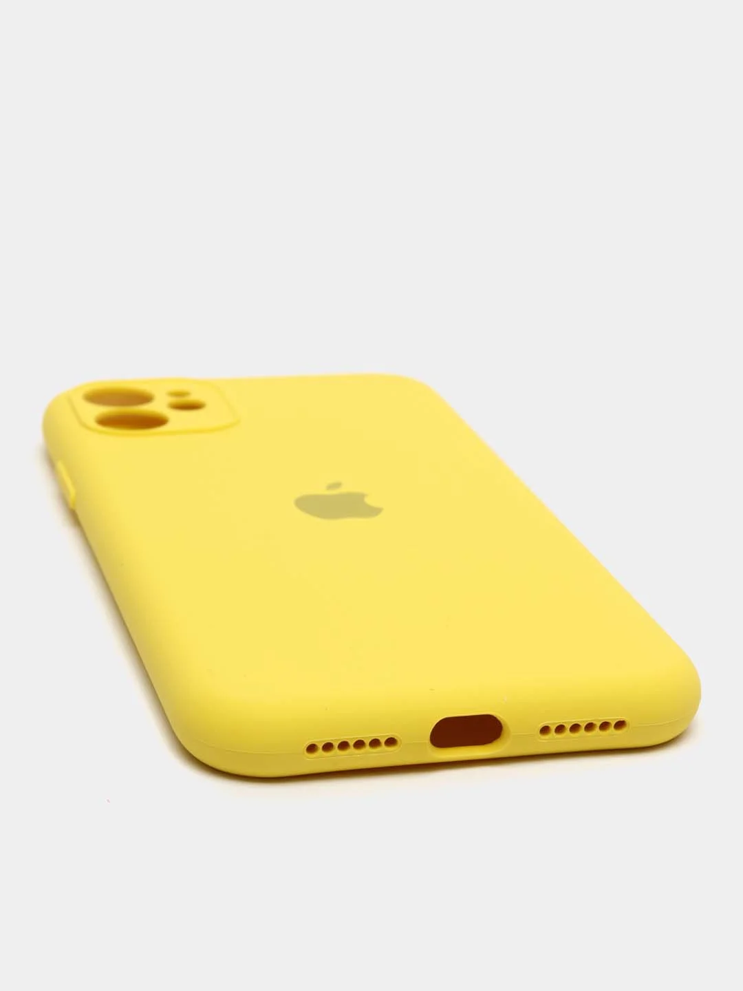 Желтый чехол Silicone Case для iPhone 11 / 12 Mini / 12 / 12 Pro / 12 Pro Max
