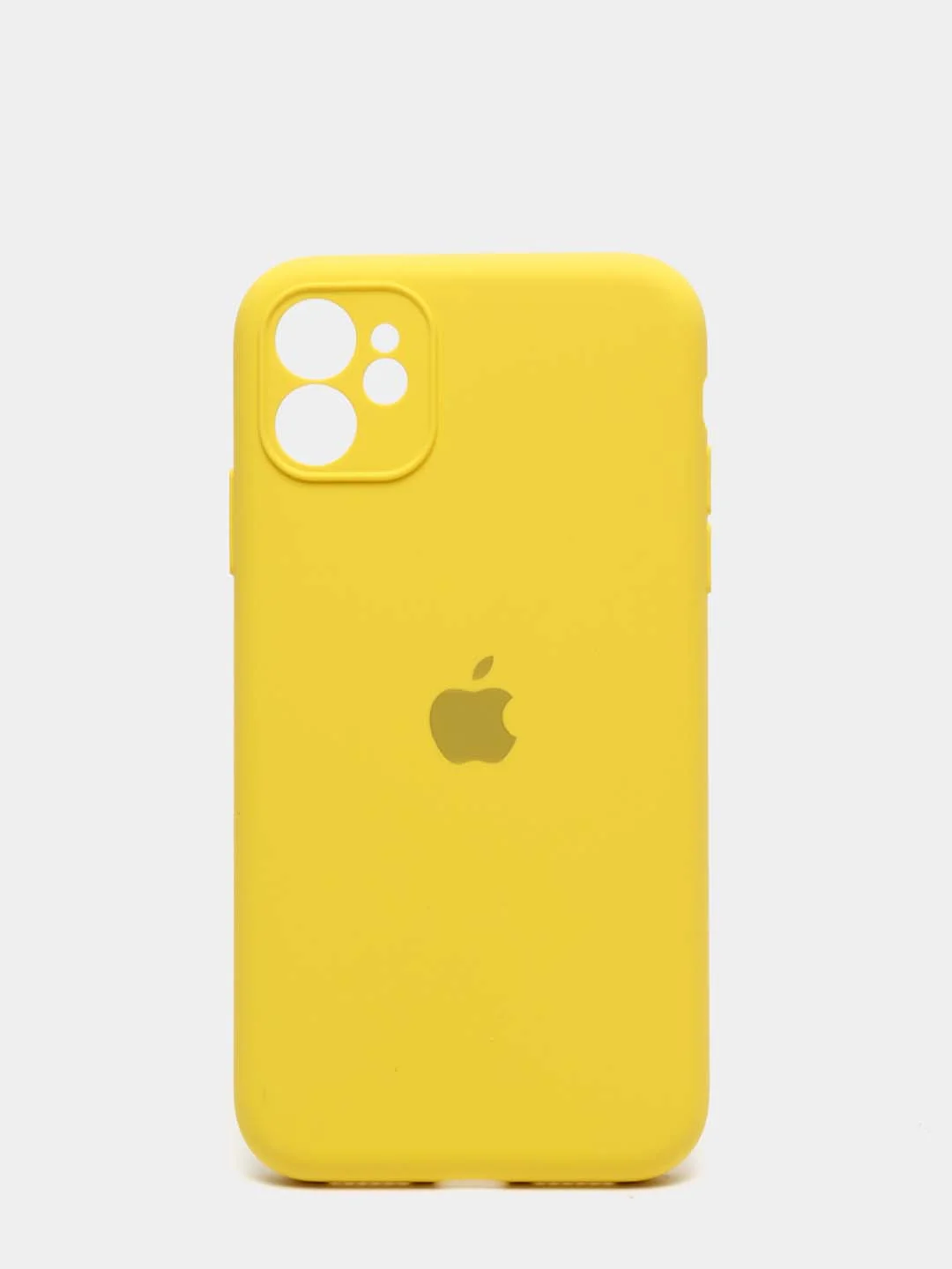 Желтый чехол Silicone Case для iPhone 11 / 12 Mini / 12 / 12 Pro / 12 Pro Max