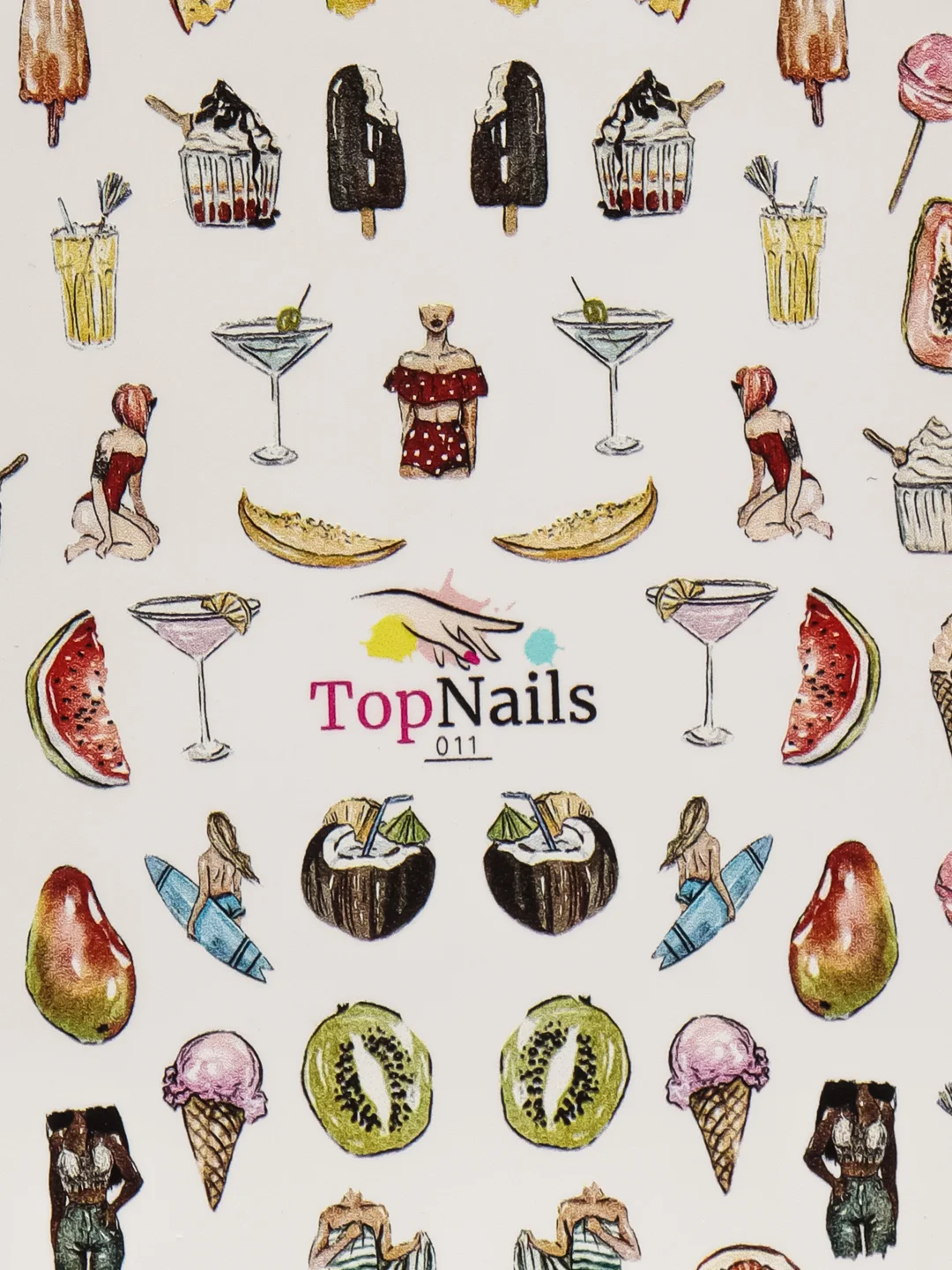 Слайдер/Top Nails/(водные наклейки) для дизайна ногтей. На любой фон