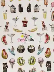 Слайдер/Top Nails/(водные наклейки) для дизайна ногтей. На любой фон