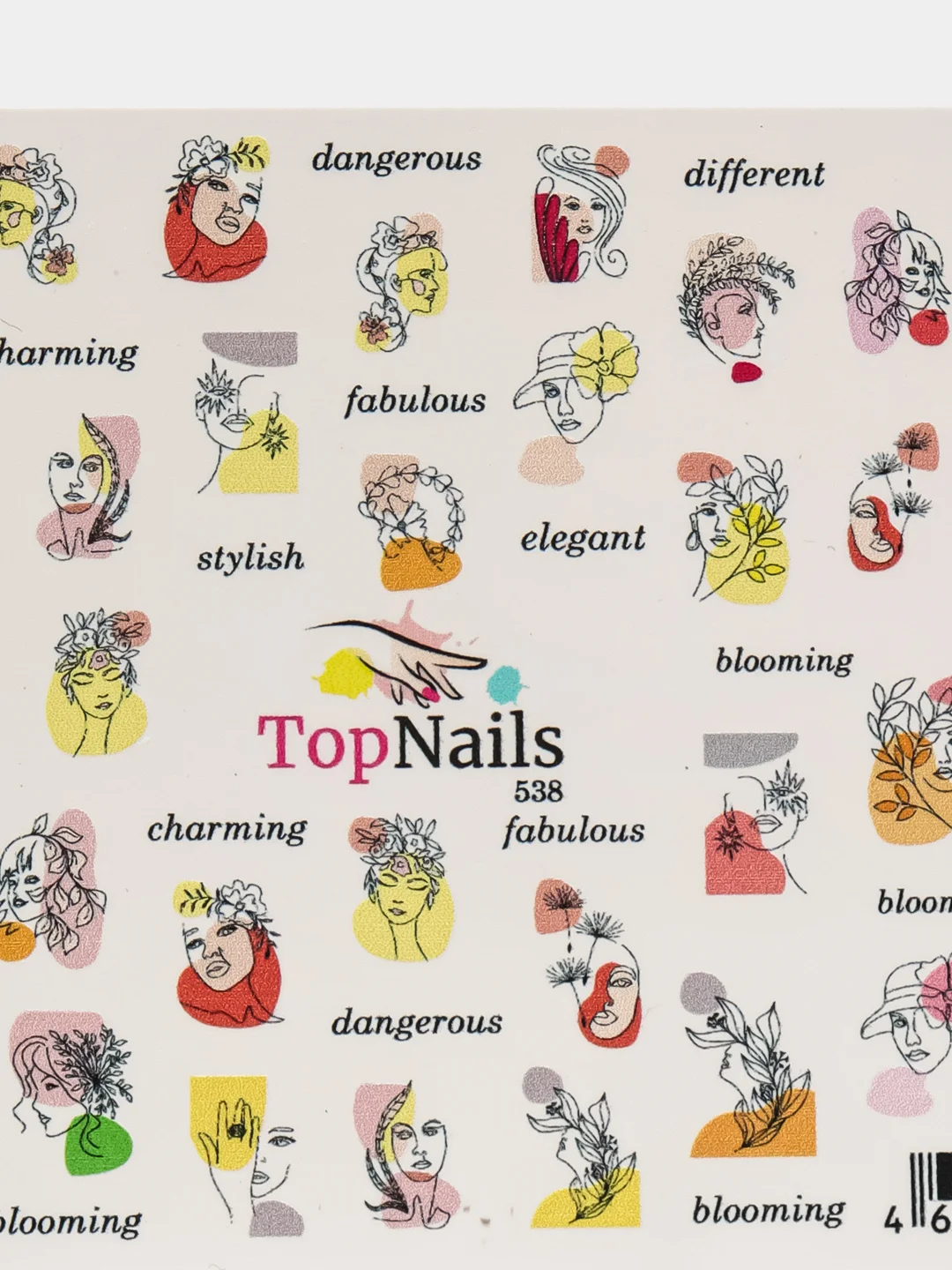 Слайдер/Top Nails/(водные наклейки) для дизайна ногтей. На любой фон