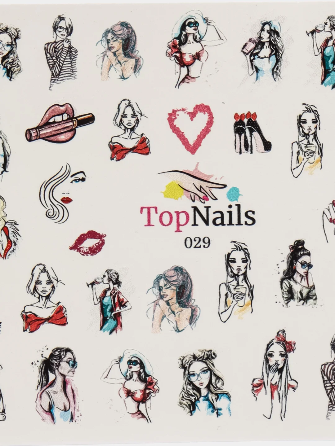 Слайдер/Top Nails/(водные наклейки) для дизайна ногтей. На любой фон