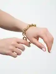 Золотой цепочка "Хип хоп"