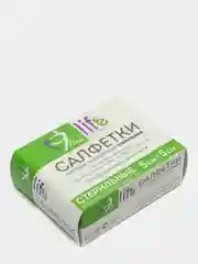 Салфетка марлевая медицинская, стерильная, 1-слойная, 12 сложений, 5 х 5 см, 10 штук