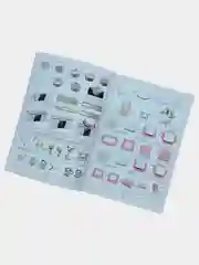 Розовый конструктор интерьерный, кукольный игрушечный дом, румбокс двухэтажный Собери сам