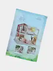 Розовый конструктор интерьерный, кукольный игрушечный дом, румбокс двухэтажный Собери сам