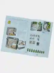 Зеленый конструктор интерьерный, кукольный игрушечный дом, румбокс двухэтажный Собери сам