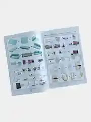 Зеленый конструктор интерьерный, кукольный игрушечный дом, румбокс двухэтажный Собери сам