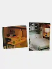 Зеленый конструктор интерьерный, кукольный игрушечный дом, румбокс двухэтажный Собери сам