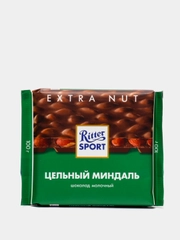 Шоколад молочный Ritter Sport "Extra Nut с цельным миндалем", 100 гр