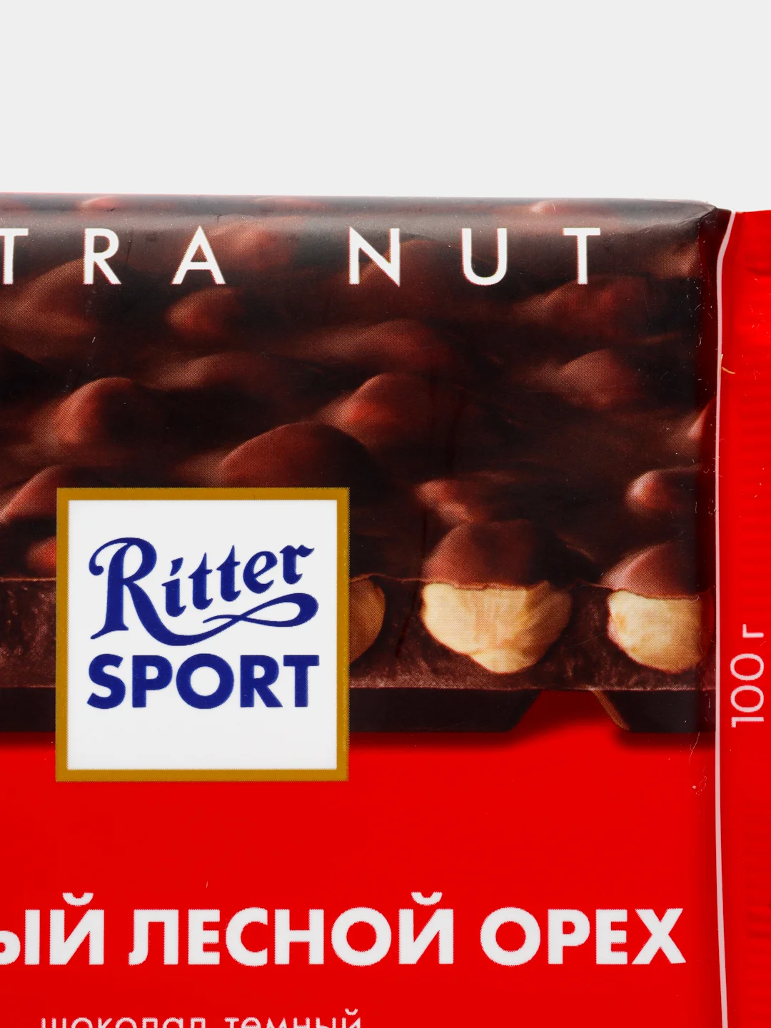 Шоколад горький Ritter Sport "Extra Nut с цельным лесным орехом", 100 гр