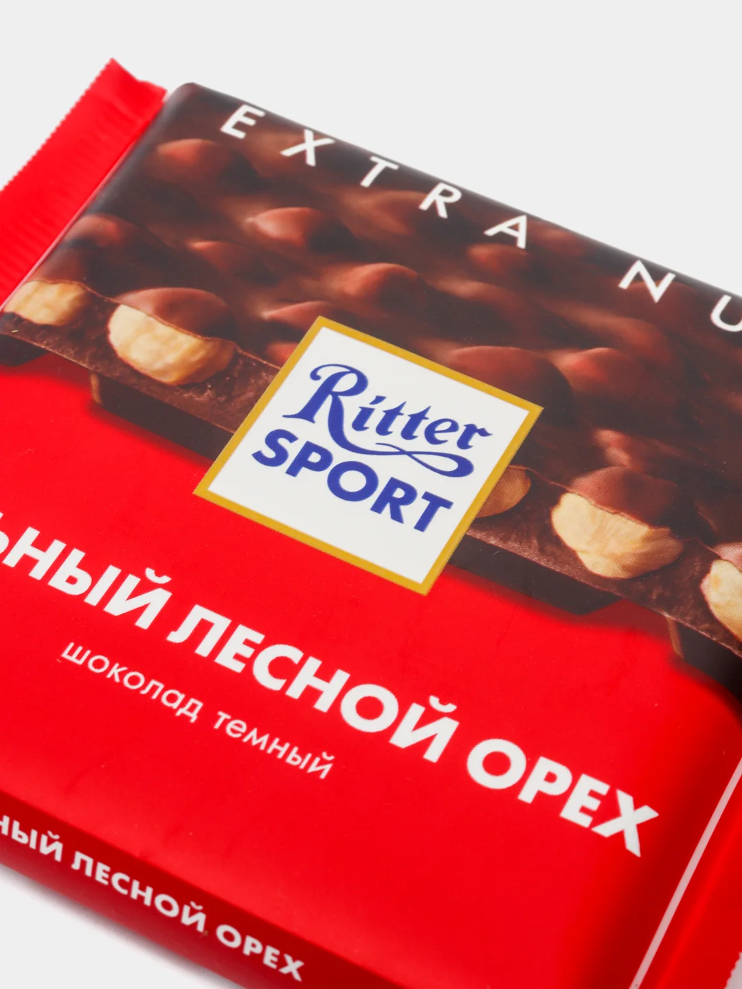 Шоколад горький Ritter Sport "Extra Nut с цельным лесным орехом", 100 гр