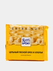 Шоколад белый Ritter Sport "Extra Nut с лесным орехом и хлопьями", 100 гр