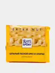 Шоколад белый Ritter Sport "Extra Nut с лесным орехом и хлопьями", 100 гр