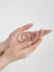 Золотой серьги-кольца большие