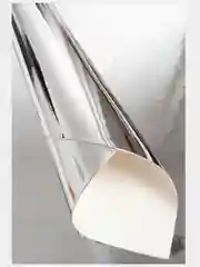 Серебряный кожзам "Зеркальный" 20*30 см