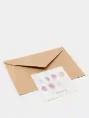 Лесной зеленый открытка с разными рисунками, 8 x 8 см
