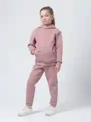 Пудровый костюм спортивный детский, утепленный на флисе