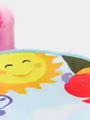 Розовый развивающий игровой коврик "Музыкальное пианино"