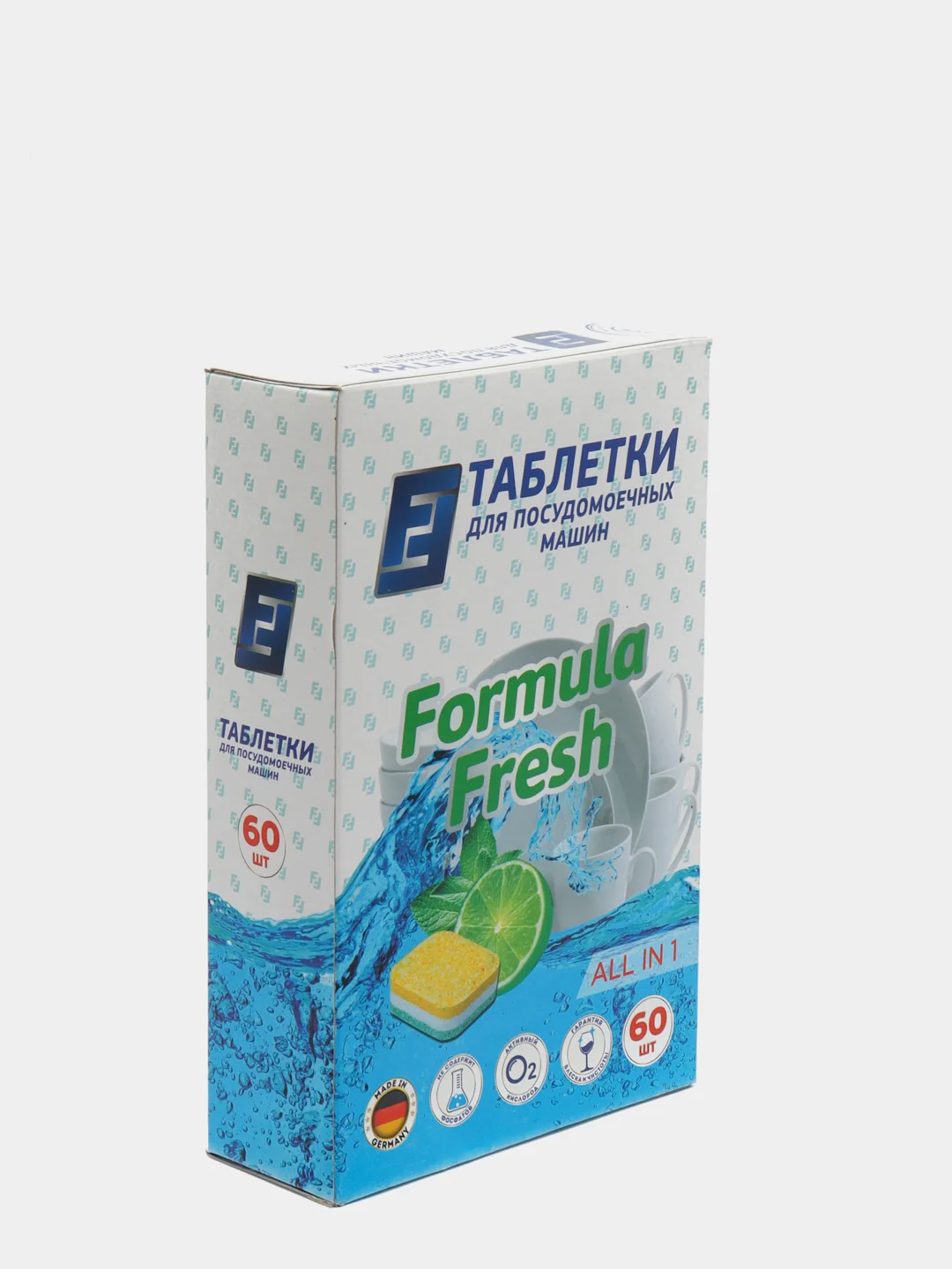 Таблетки для посудомоечных машин Formula Fresh All in 1 бесфосфатные 60 шт