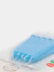 Синий свечи розовые в торт, 10 штук