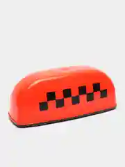 Знак-шашка "TAXI" магнитный, с подсветкой, 12 В, оранжевый