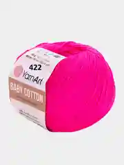 Фуксия пряжа YarnArt Baby cotton, 50 г, 165 м, акрил и хлопок