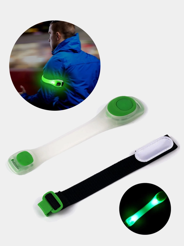 Светодиодный LED повязка, светоотражатель, 7 цветов