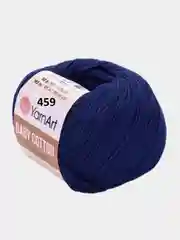 Темно-синий пряжа YarnArt Baby cotton, 50 г, 165 м, акрил и хлопок