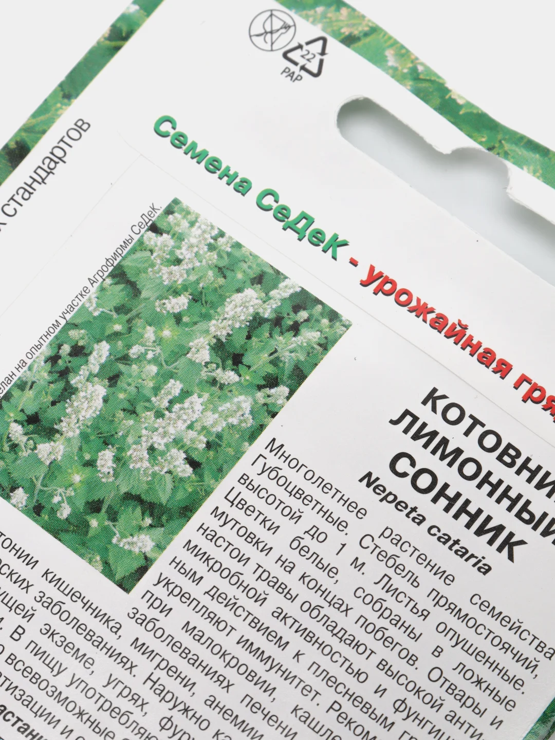 Семена Котовник лимонный "Сонник" набор 1, 3, 5 уп