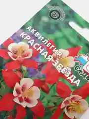 Семена Аквилегия "Красная звезда" набор 1, 3, 5 уп