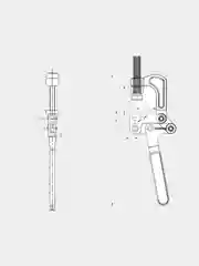 HS CLAMP Зажим с опрокидывающимся прихватом HS-80325