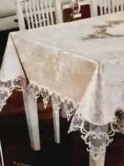 Скатерть велюровая, с кружевами, прямоугольная, 160*220