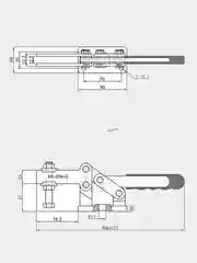 HS CLAMP Зажим с горизонтальной рукоятью HS-204-G