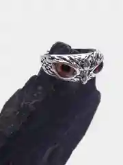 Желтый кольцо "Сова", унисекс