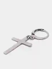 Серебряный серьга-кольцо из нержавеющей стали с крестом/мужская серьга/серьга с крестом/крестик
