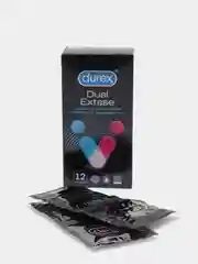 Презервативы Durex "Dual Extase" рельефные с анестетиком, 12 штук
