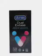 Презервативы Durex "Dual Extase" рельефные с анестетиком, 12 штук