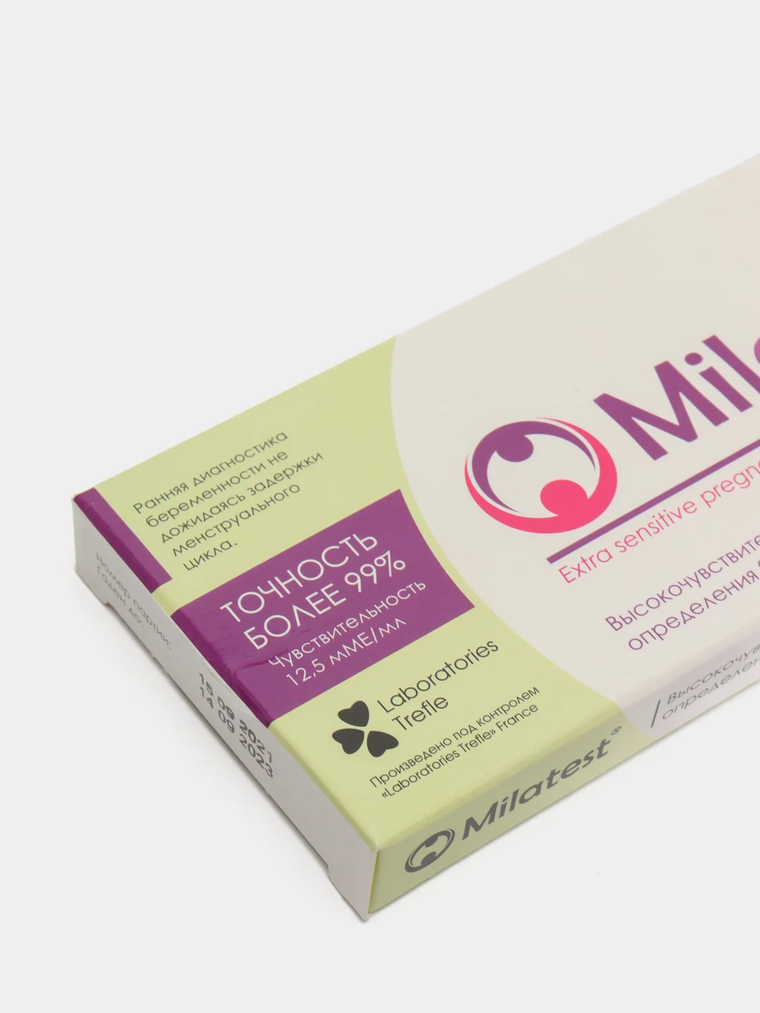 Milatest Comfort тест для диагностики беременности струйного типа 1 тест-кассета