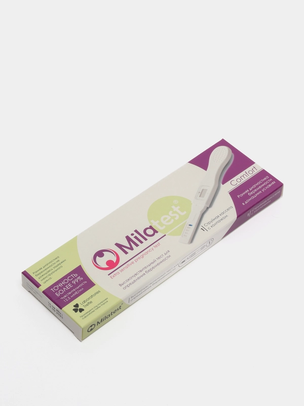Milatest Comfort тест для диагностики беременности струйного типа 1 тест-кассета
