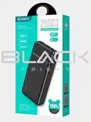 Черный внешний аккумулятор 20000 mAh