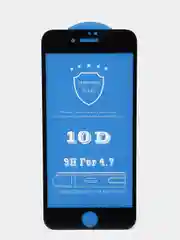 Черный защитное стекло для iPhone (10D)