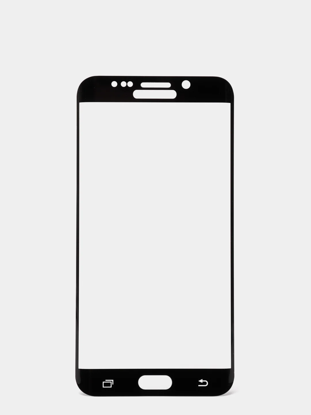 Черный защитная стекло Samsung S6 EDGE PLUS, клей по краям