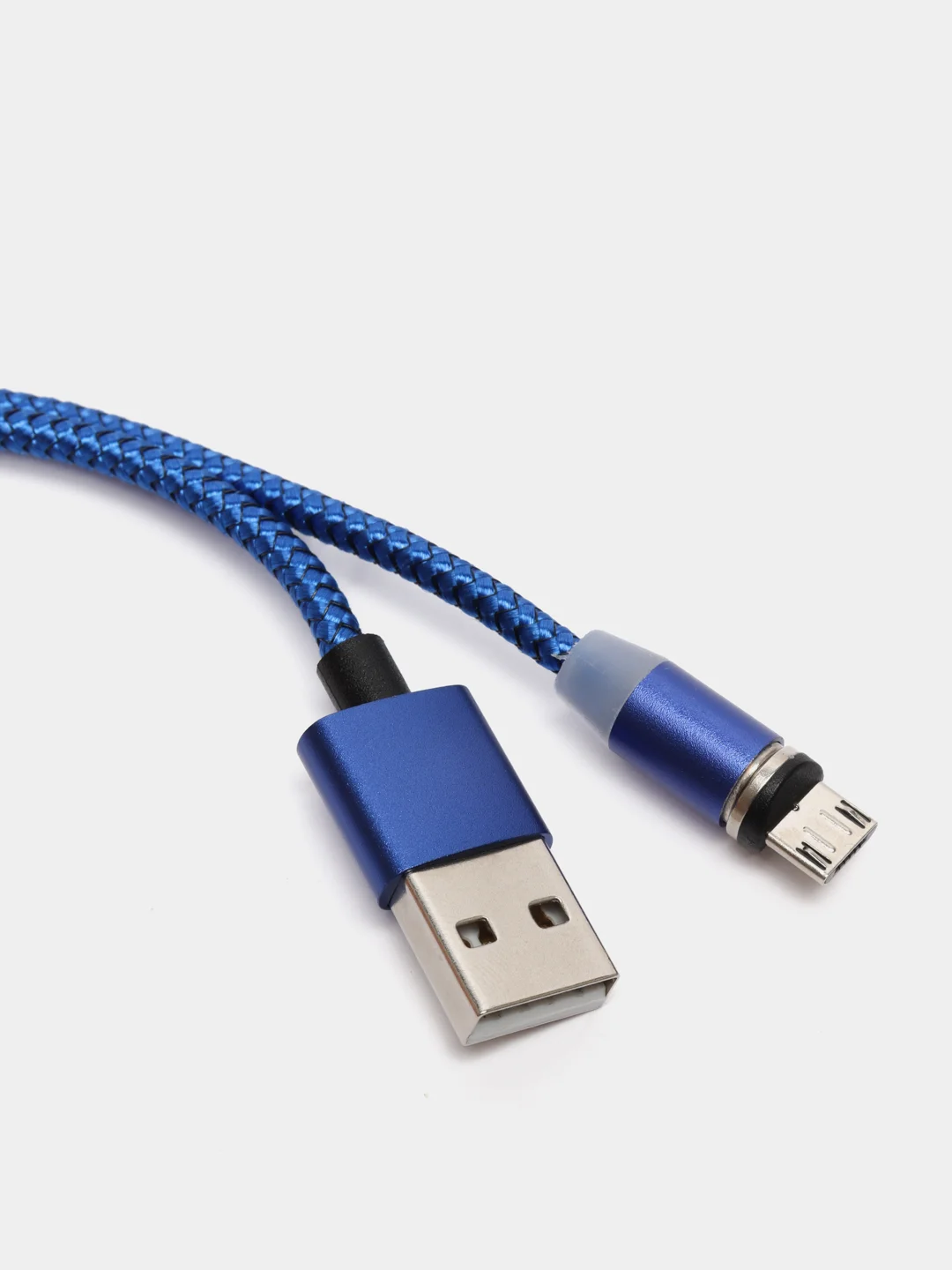 Синий кабель для зарядки X-cable, магнитный, 2.1 А, 360 + магнитный коннектор-разъем