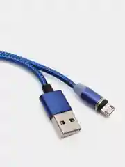 Синий кабель для зарядки X-cable, магнитный, 2.1 А, 360 + магнитный коннектор-разъем