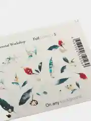 Наклейка для дизайна ногтей тема Перо, Яркий 3D слайдер для маникюра под гель-лак, лак